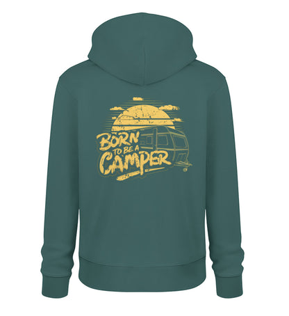 Born to be a Camper Herren hoodie in der Farbe Glazed Green