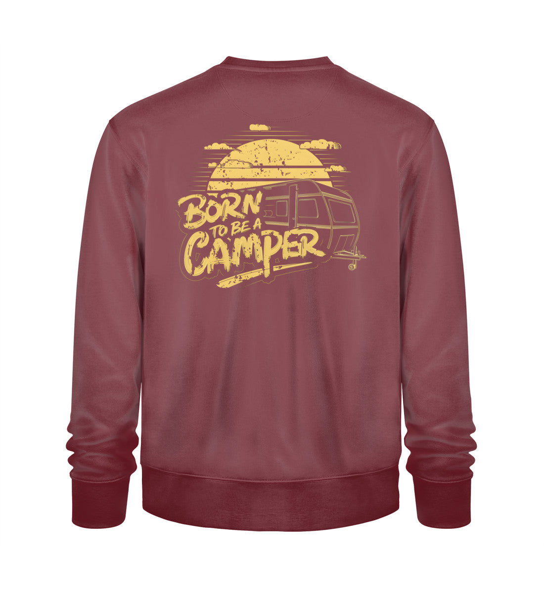 Born to be a Camper Herren Sweatshirt in der Farbe Burgundy