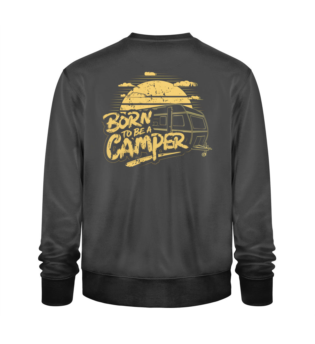 Born to be a Camper Herren Sweatshirt in der Farbe Schwarz