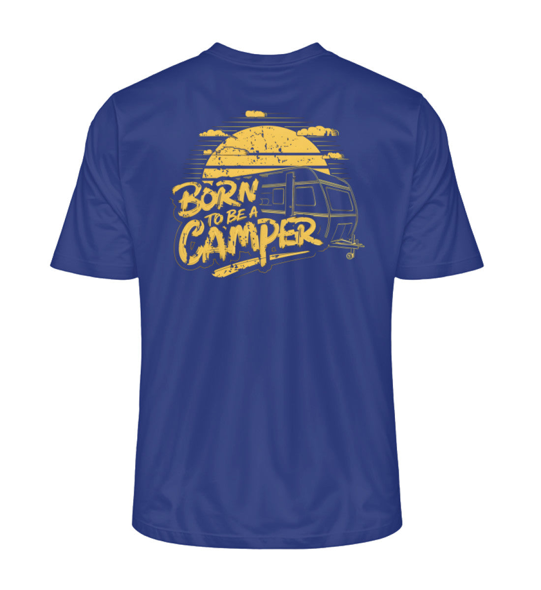 Born to be a Camper Herren T-Shirt in Worker Blue