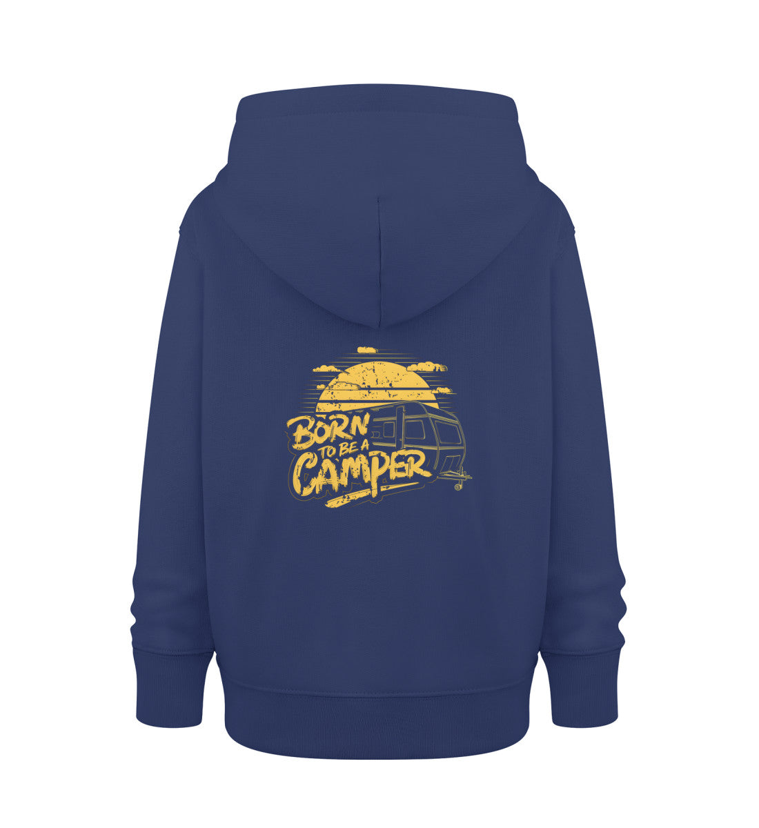 Born to be a Camper Kinder Hoodie in der Farbe French Navy