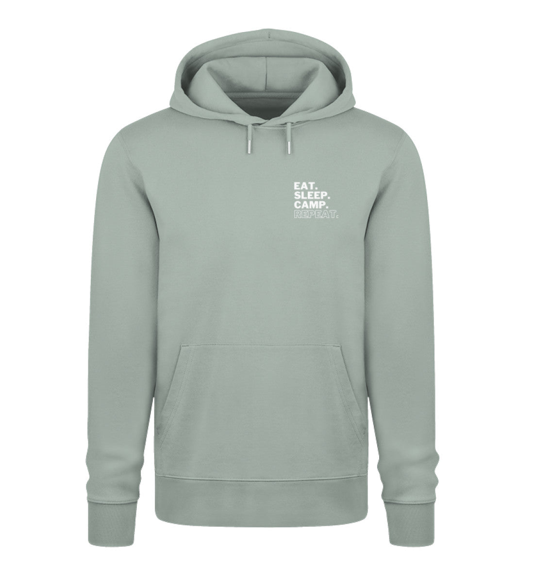 Eat Sleep Camp Repeat - Unisex Organic Hoodie - Stick