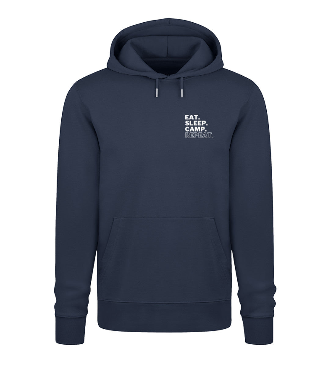 Eat Sleep Camp Repeat - Unisex Organic Hoodie - Stick