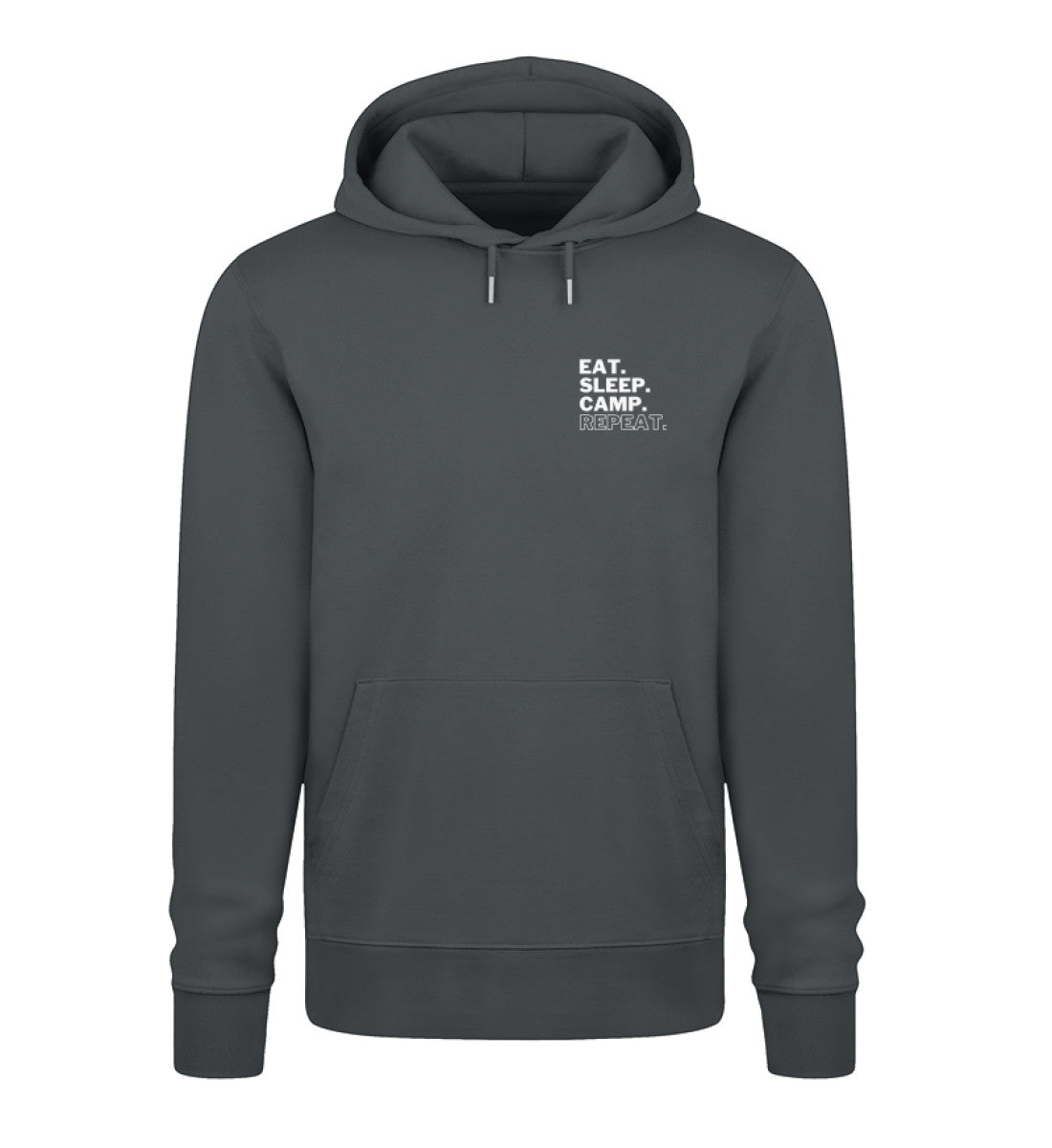 Eat Sleep Camp Repeat - Unisex Organic Hoodie - Stick