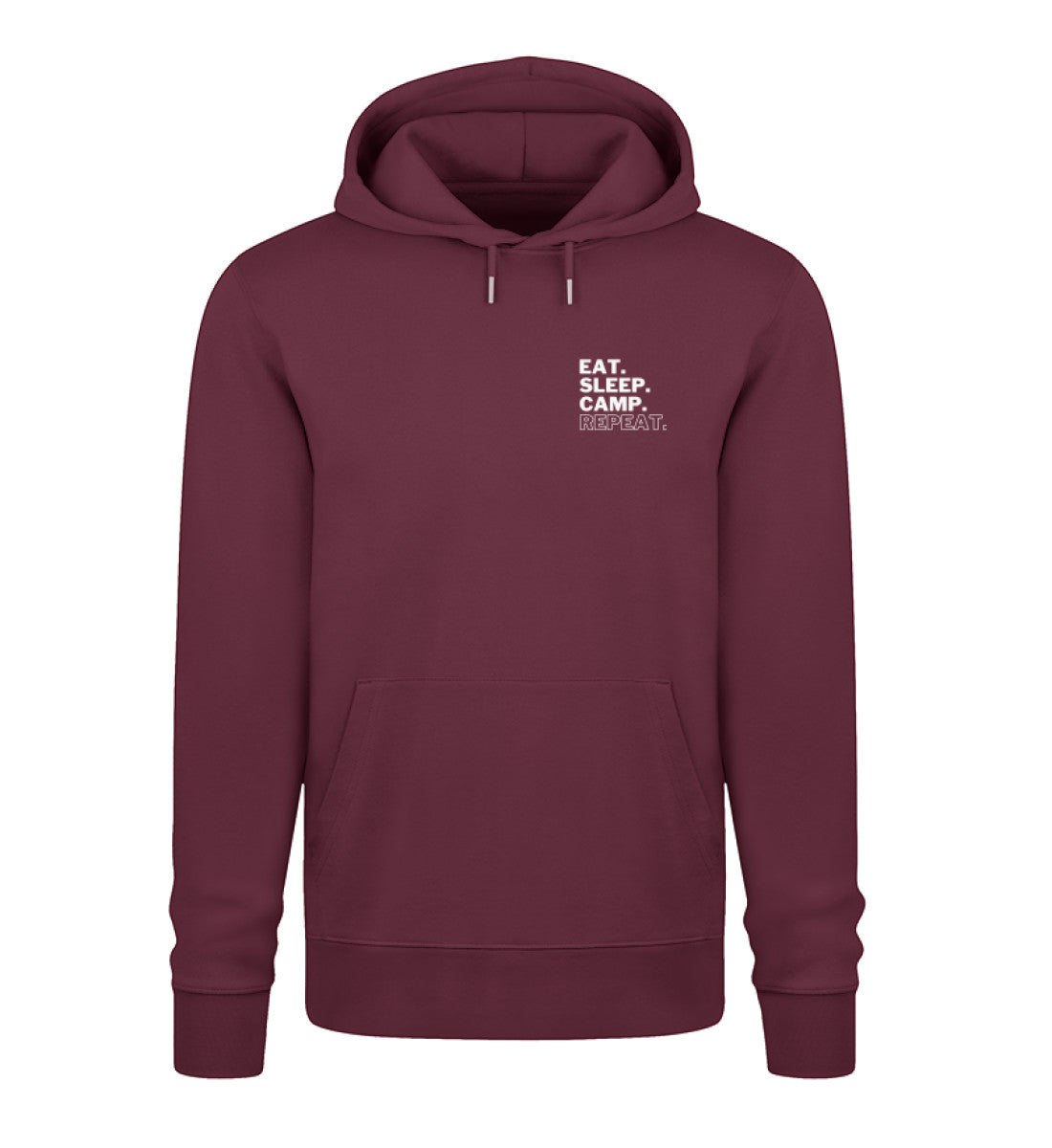 Eat Sleep Camp Repeat - Unisex Organic Hoodie - Stick