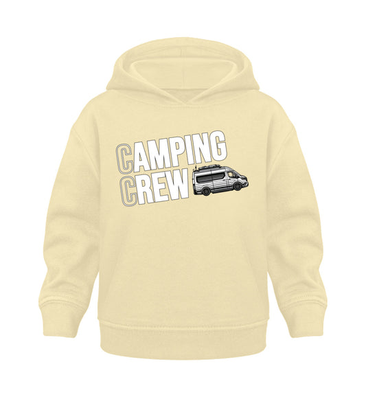 Camping Crew Baby Organic Vanlife Hoodie in Natural Raw