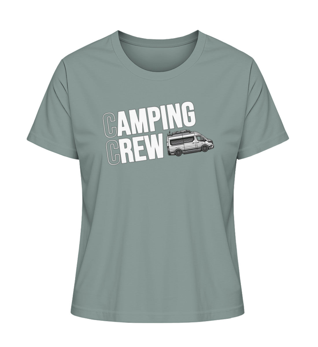 Camping Crew Damen Organic Vanlife T-Shirt in Green Bay