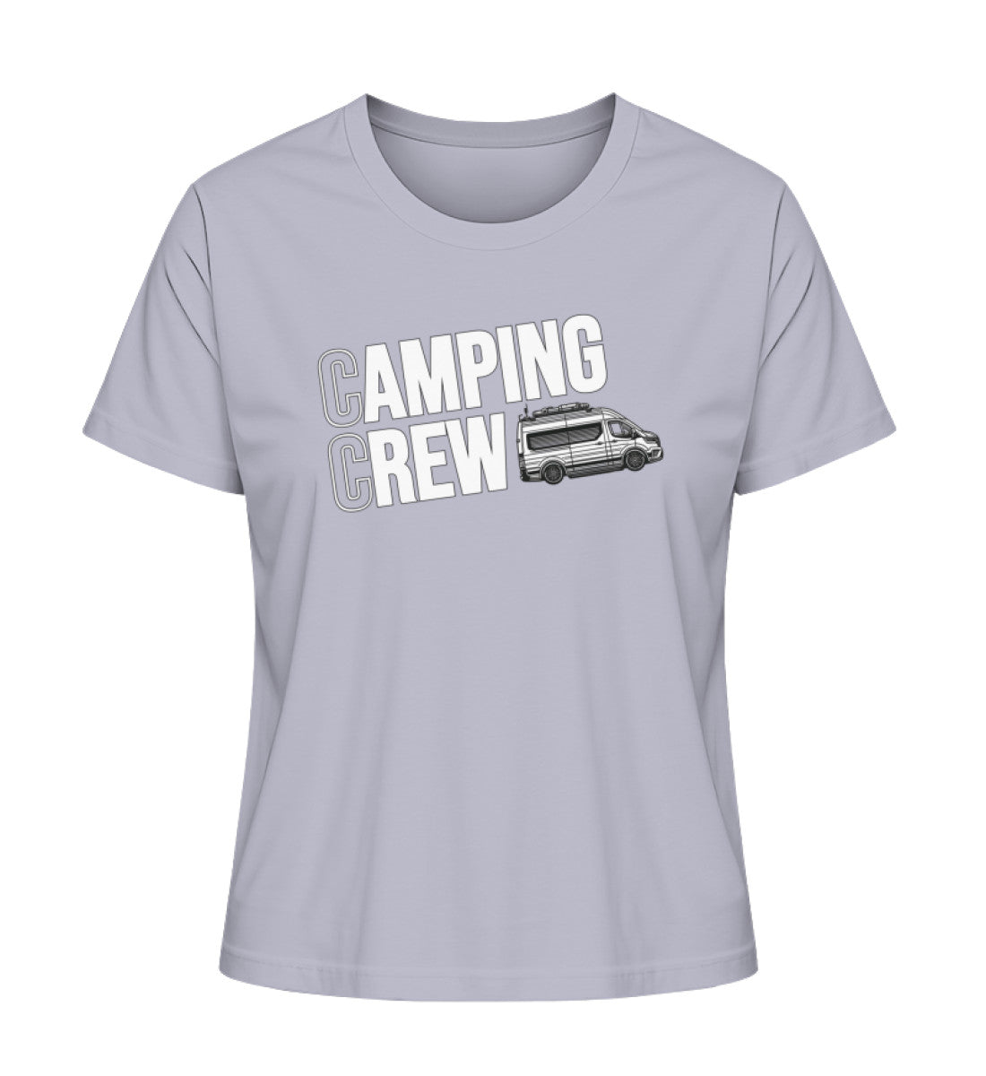 Camping Crew Damen Organic Vanlife T-Shirt in Lavender