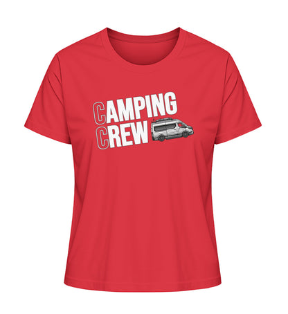 Camping Crew Damen Organic Vanlife T-Shirt in Rot