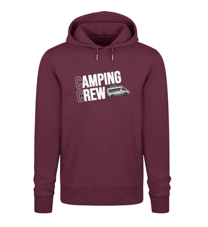 Camping Crew Herren Organic Vanlife Hoodie in Burgundy