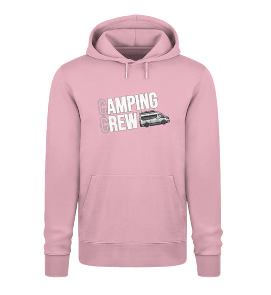 Camping Crew Herren Organic Vanlife Hoodie in Cotton Pink