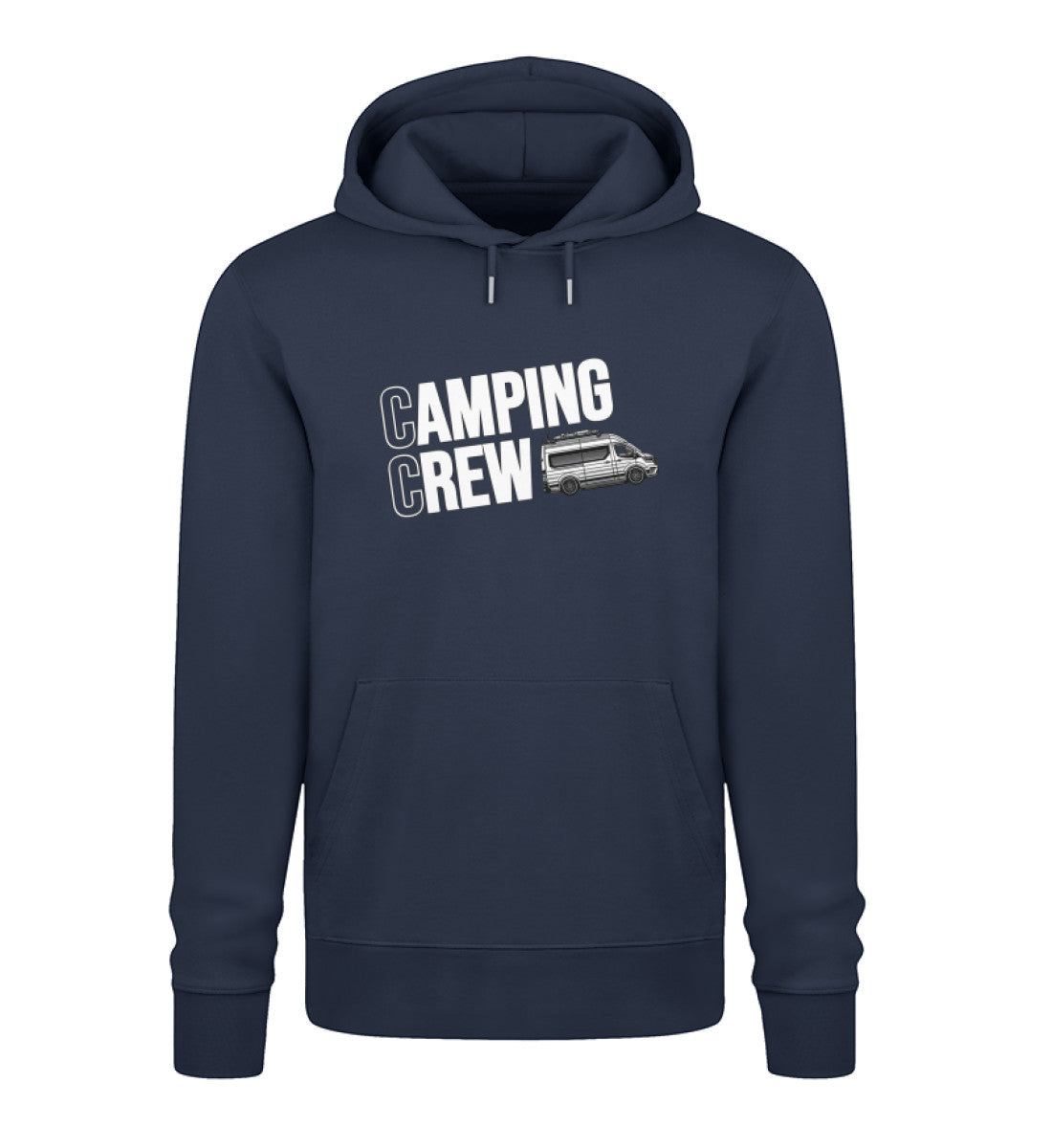 Camping Crew Herren Organic Vanlife Hoodie in French Navy