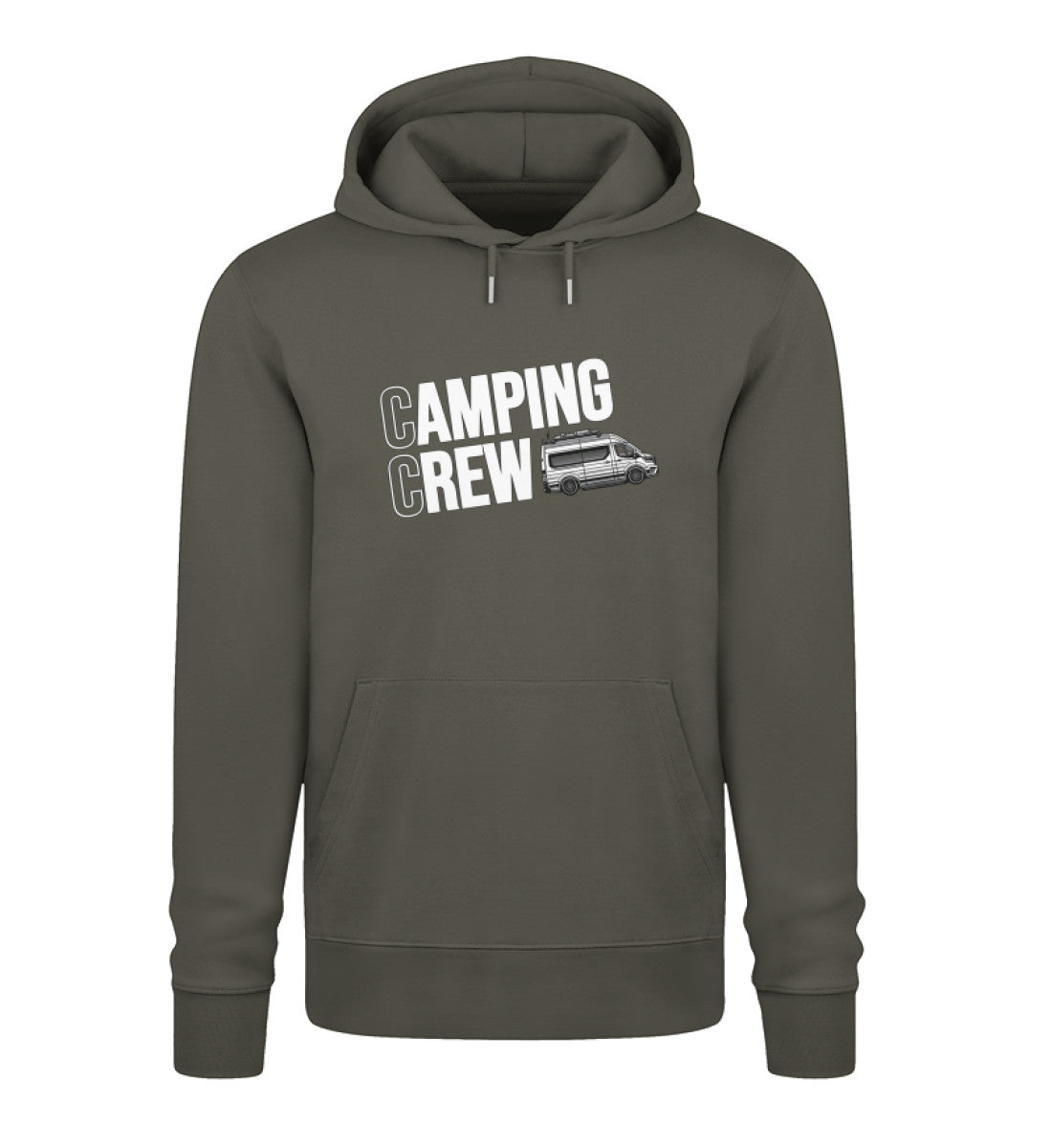 Camping Crew Herren Organic Vanlife Hoodie in Khaki