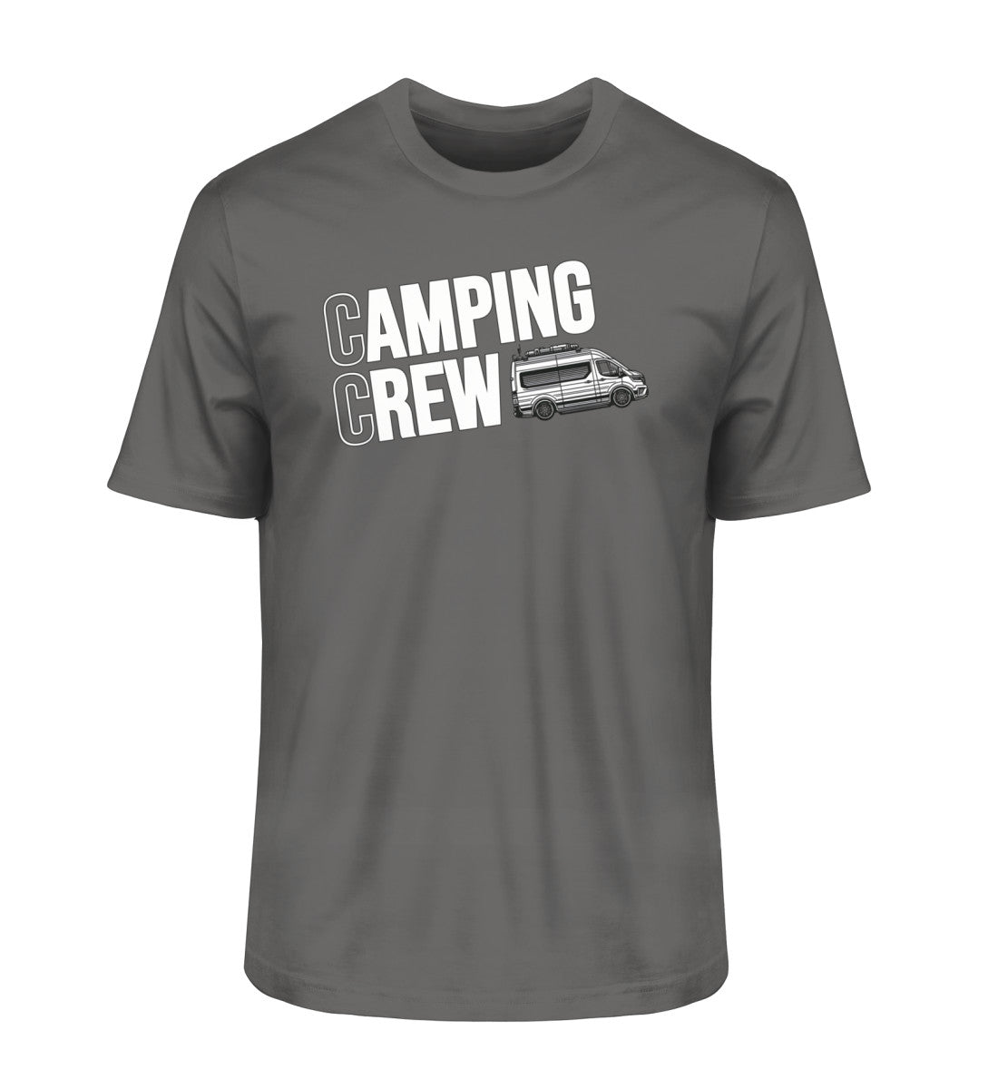 Camping Crew Herren Organic Vanlife T-Shirt in Anthracite