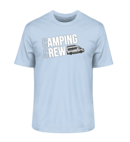 Camping Crew Herren Organic Vanlife T-Shirt in Blue Soul