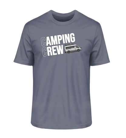 Camping Crew Herren Organic Vanlife T-Shirt in Dark Heather Blue