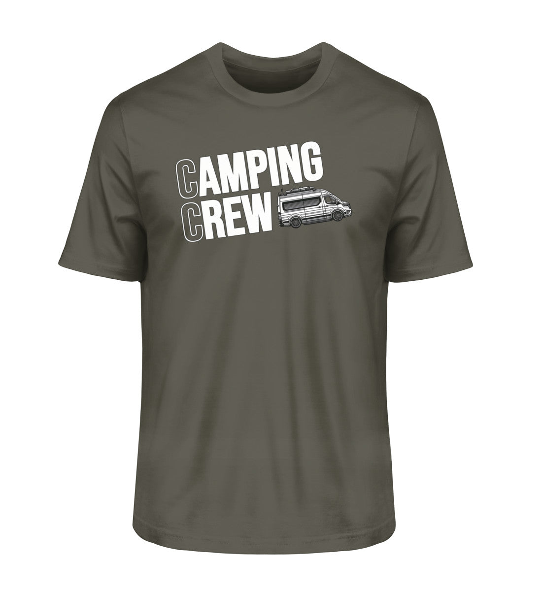 Camping Crew Herren Organic Vanlife T-Shirt in Khaki