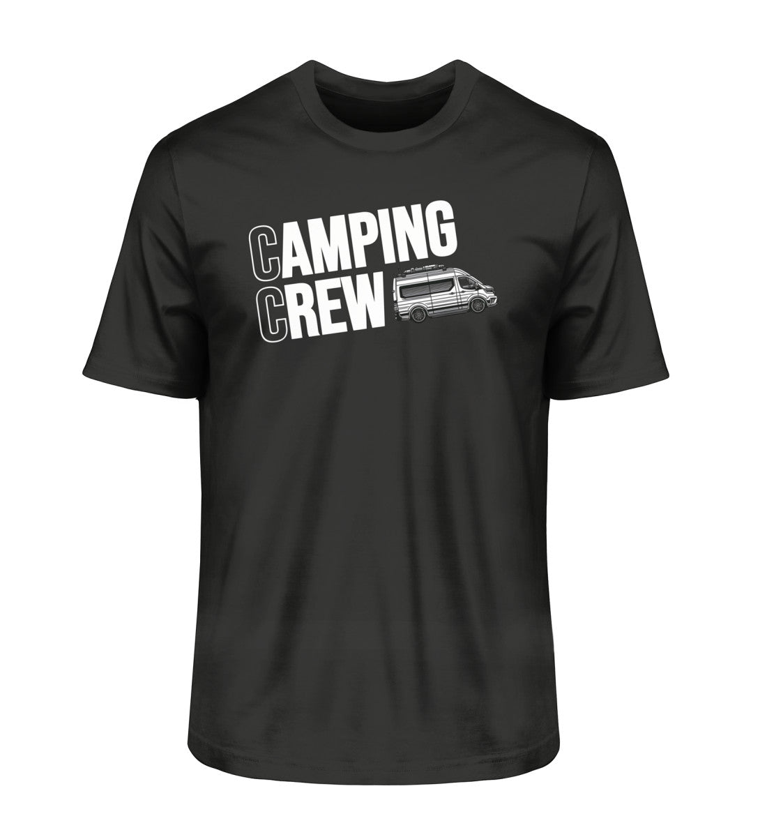 Camping Crew Herren Organic Vanlife T-Shirt in Schwarz