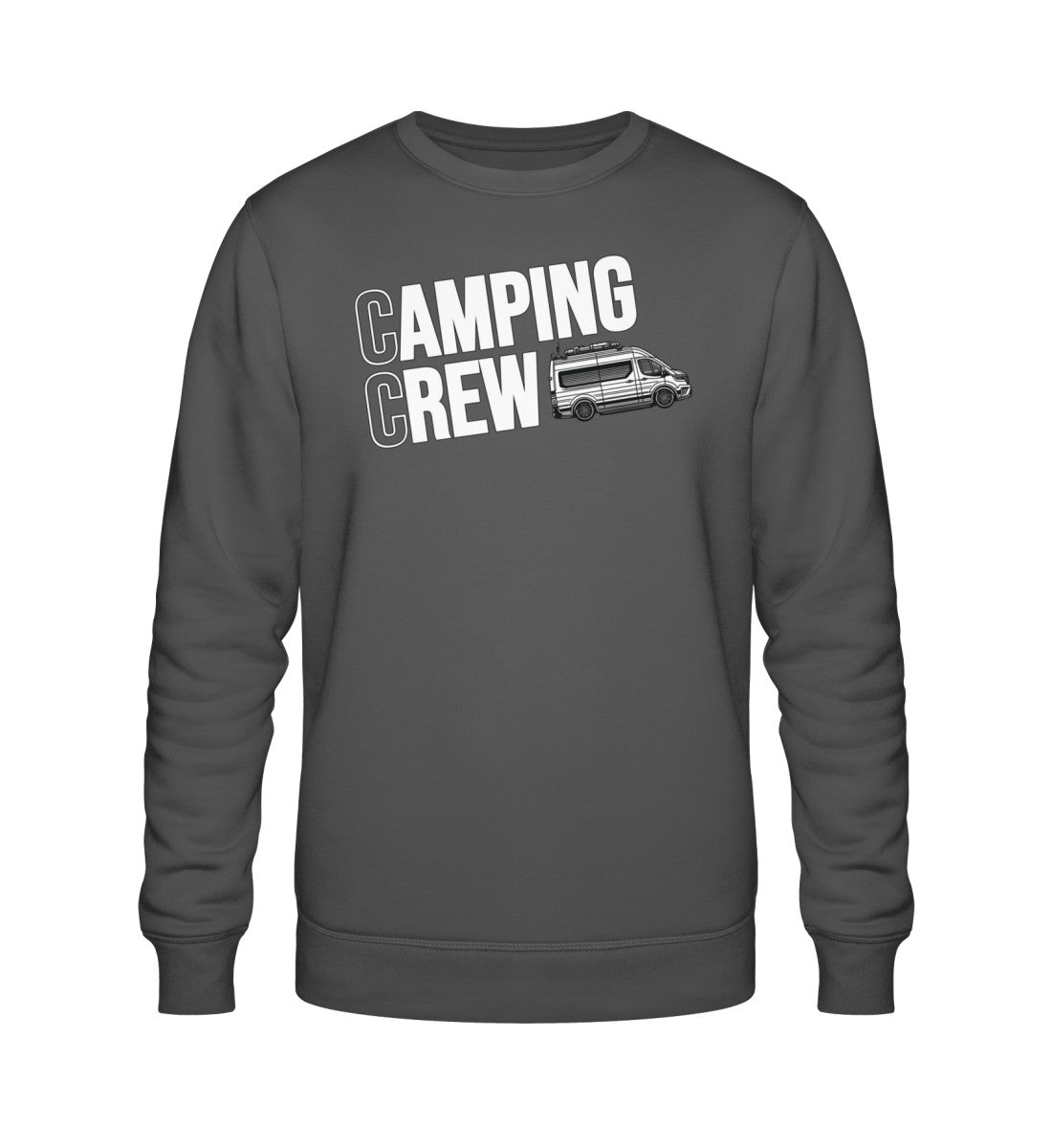 Camping Crew Herren Organic Vanlife Sweatshirt in Anthracite