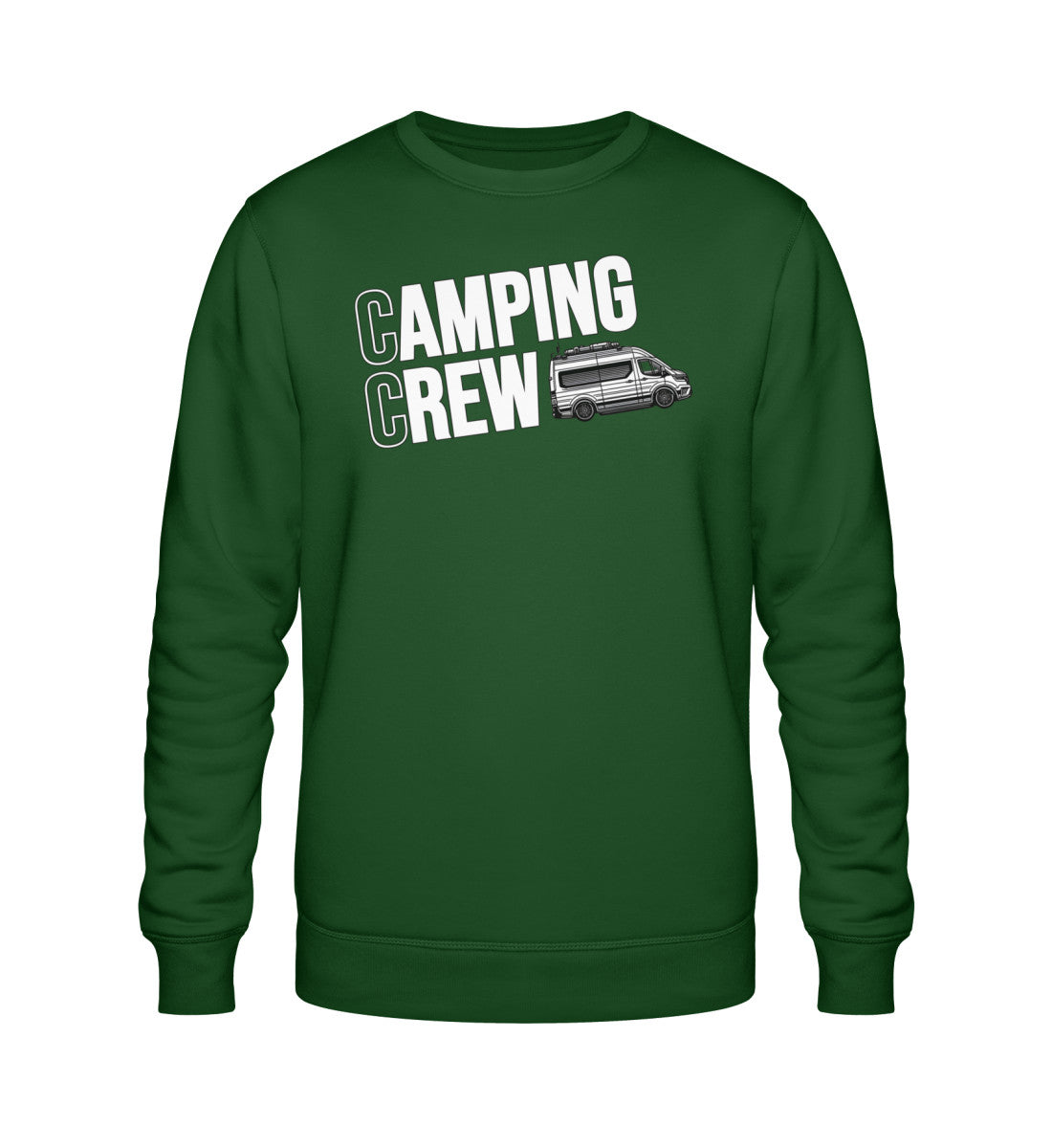 Camping Crew Herren Organic Vanlife Sweatshirt in Bottle Green