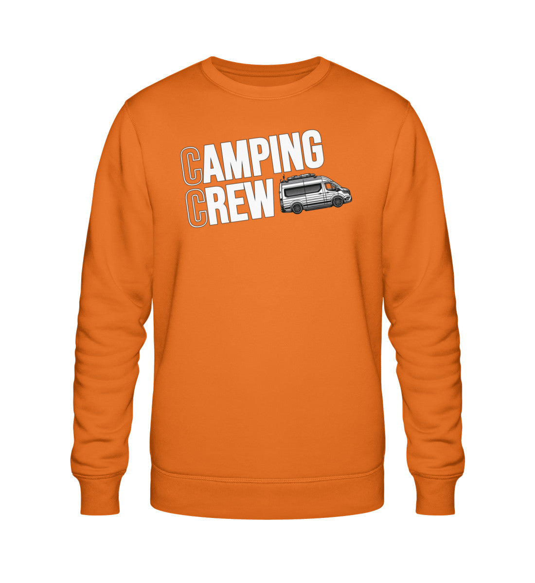 Camping Crew Herren Organic Vanlife Sweatshirt in Bright Orange