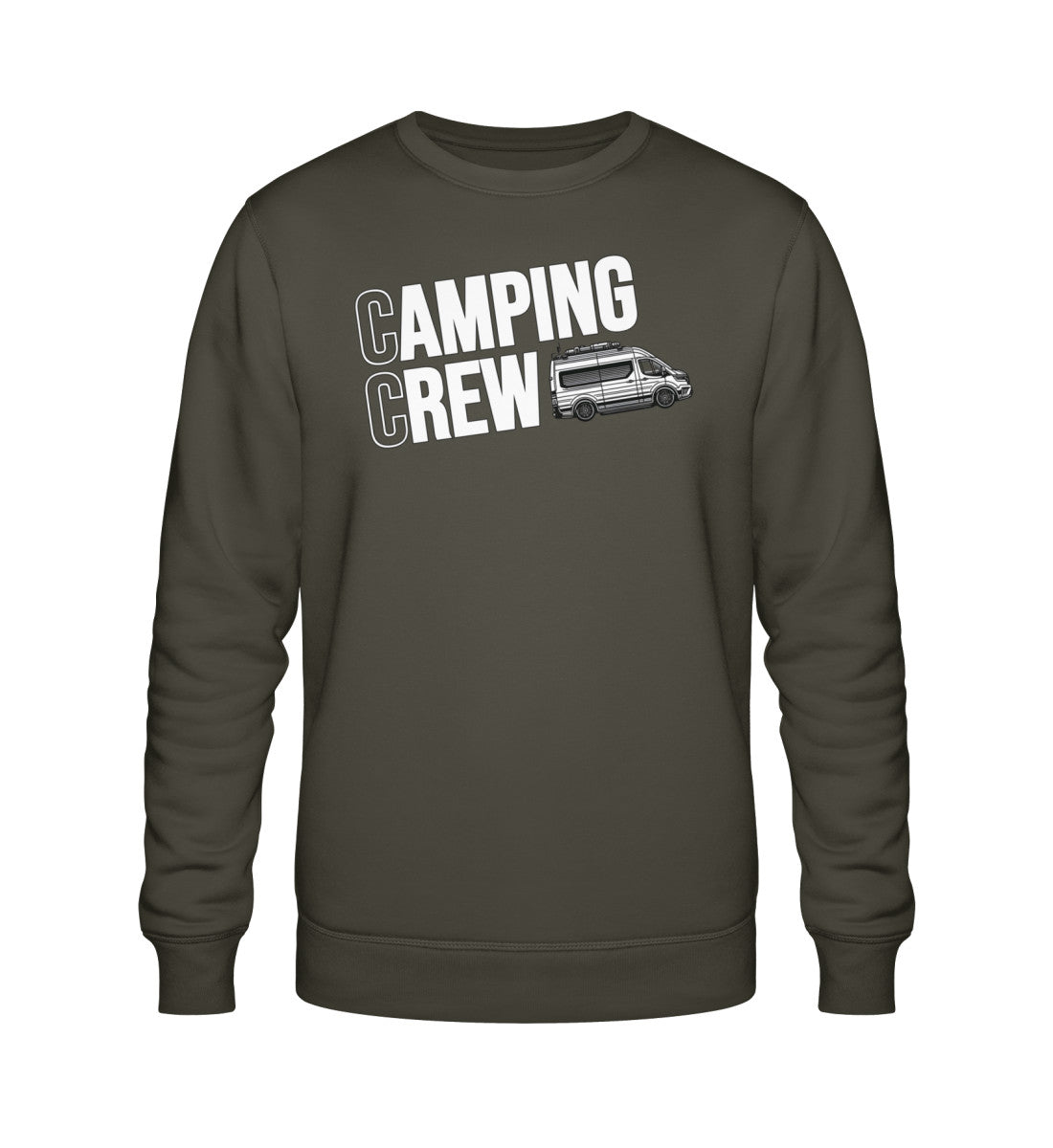 Camping Crew Herren Organic Vanlife Sweatshirt in Khaki