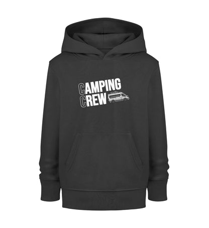 Camping Crew Kinder Organic Vanlife Hoodie in Schwarz