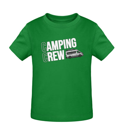 Camping Crew Baby Organic Vanlife T-Shirt in Fresh Green