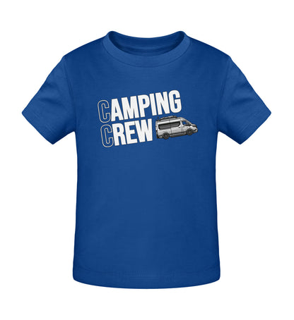 Camping Crew Baby Organic Vanlife T-Shirt in Majorelle Blue