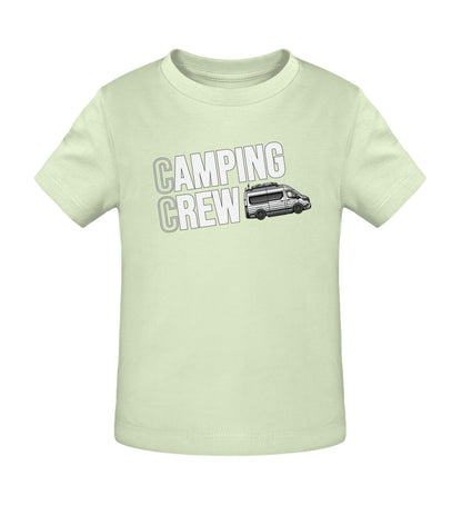 Camping Crew Baby Organic Vanlife T-Shirt in Stem Green