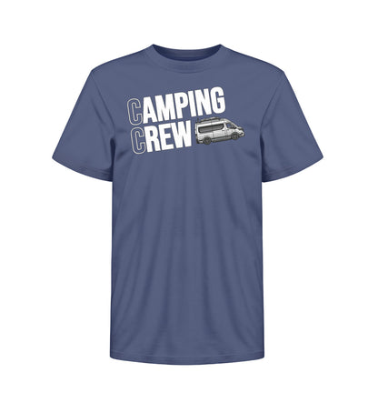 Camping Crew Kinder Organic Vanlife T-Shirt in French Navy