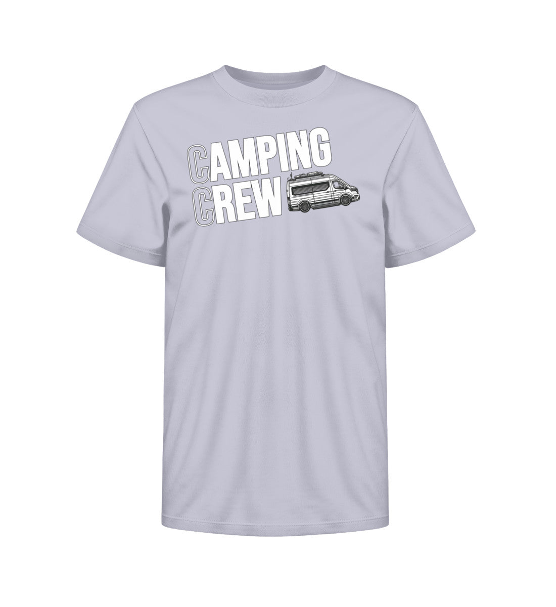 Camping Crew Kinder Organic Vanlife T-Shirt in Lavender