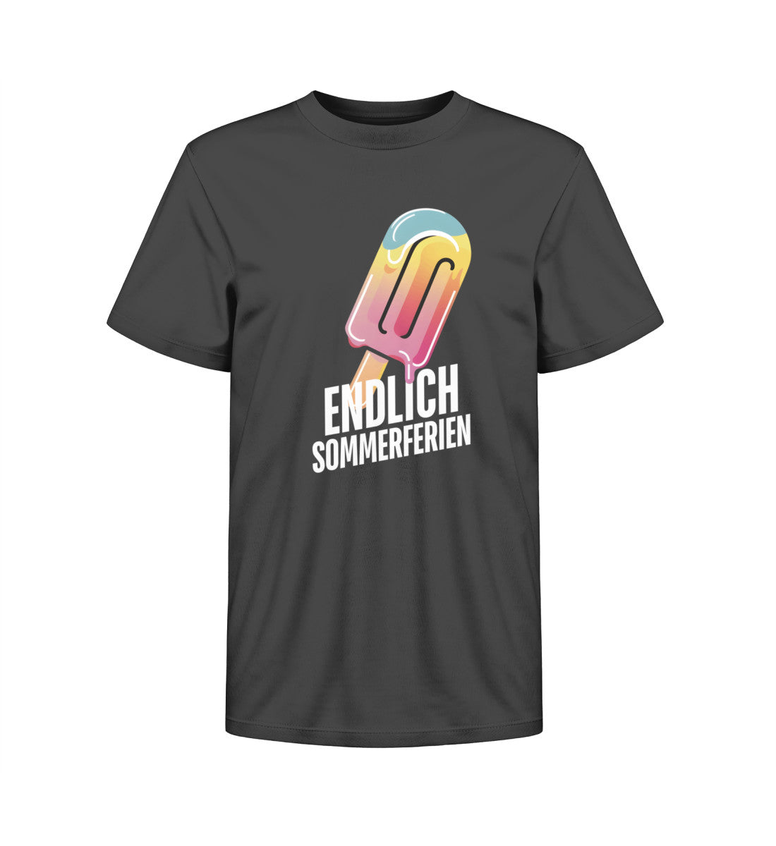 Camping Endlich Sommerferien Kinder Organic T-Shirt in Schwarz