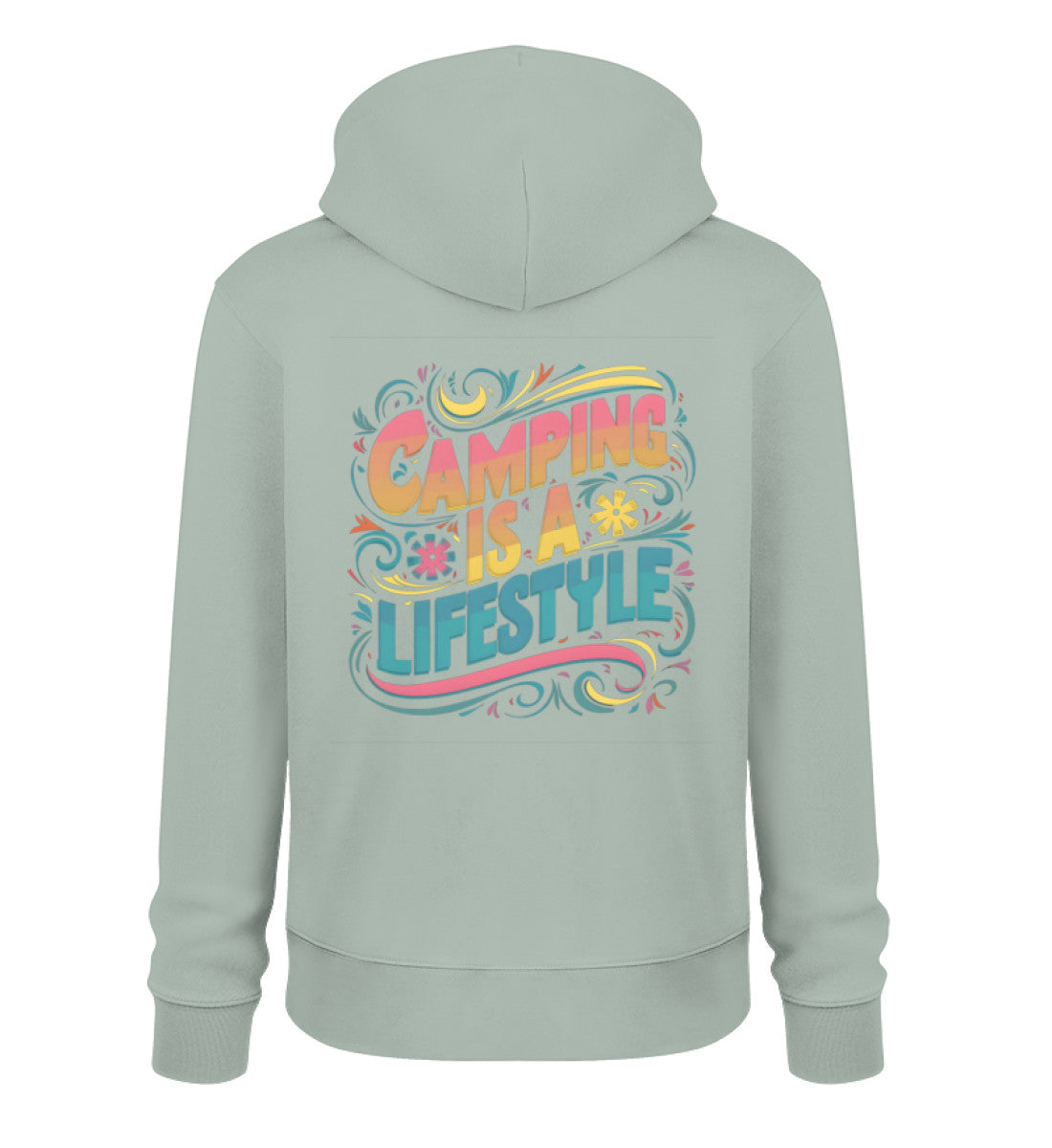 Camping is a Lifestyle Hoodie für Damen in Aloe