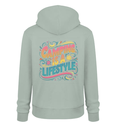 Camping is a Lifestyle Hoodie für Damen in Aloe