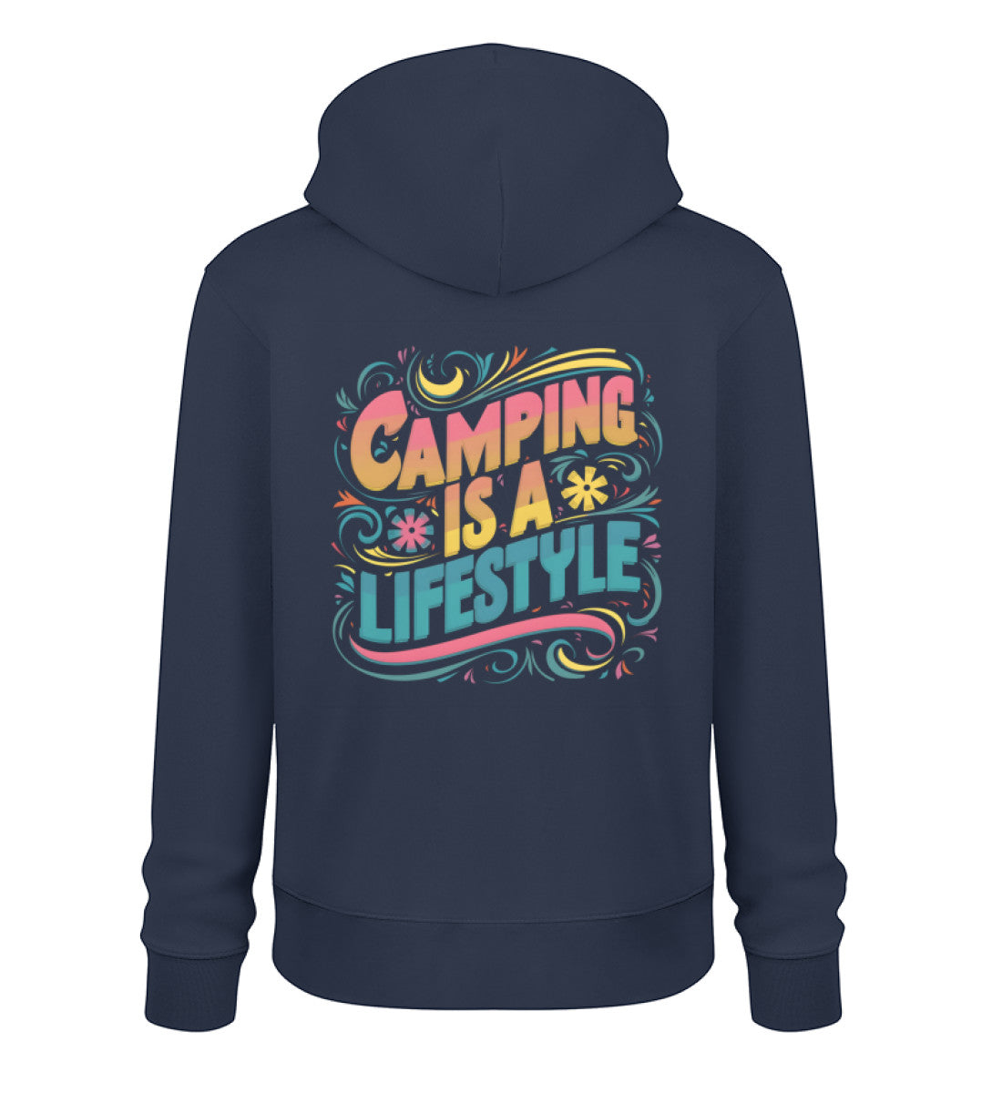 Camping is a Lifestyle Hoodie für Damen in French Navy