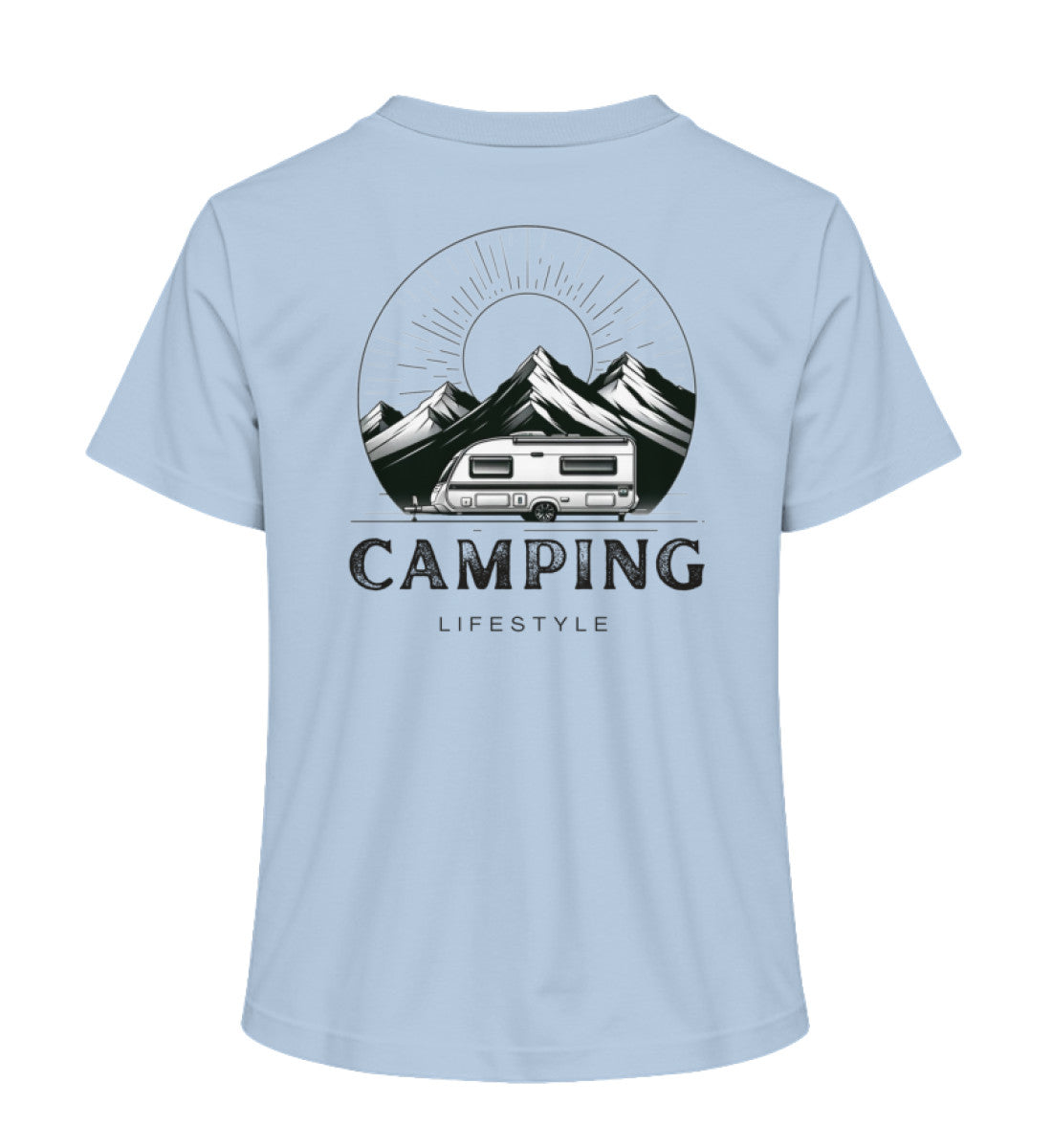 Camping Lifestyle Damen Organic T-Shirt in Blue Soul