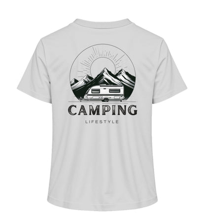 Camping Lifestyle Damen Organic T-Shirt in Heather Grey