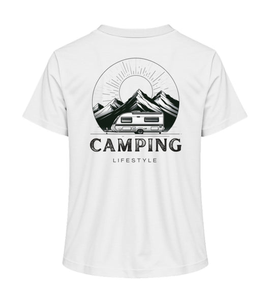 Camping Lifestyle Damen Organic T-Shirt in Weiss