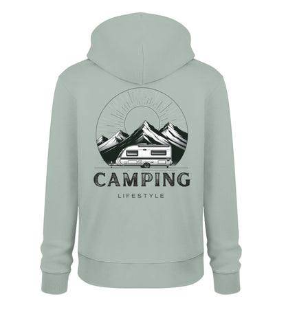 Camping Lifestyle Herren Organic Hoodie in Aloe