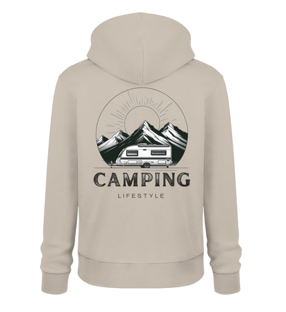 Camping Lifestyle Herren Organic Hoodie in Desert Dust