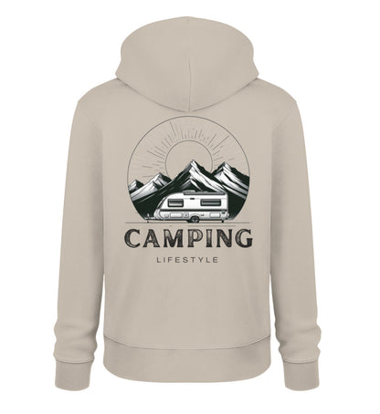 Camping Lifestyle Herren Organic Hoodie in Desert Dust