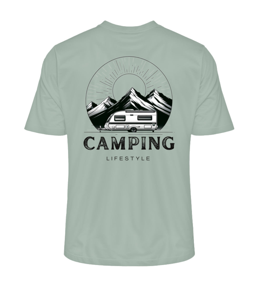 Camping Lifestyle Herren Organic T-Shirt in Aloe