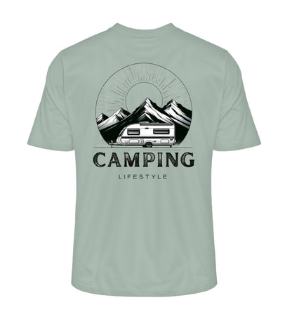 Camping Lifestyle Herren Organic T-Shirt in Aloe