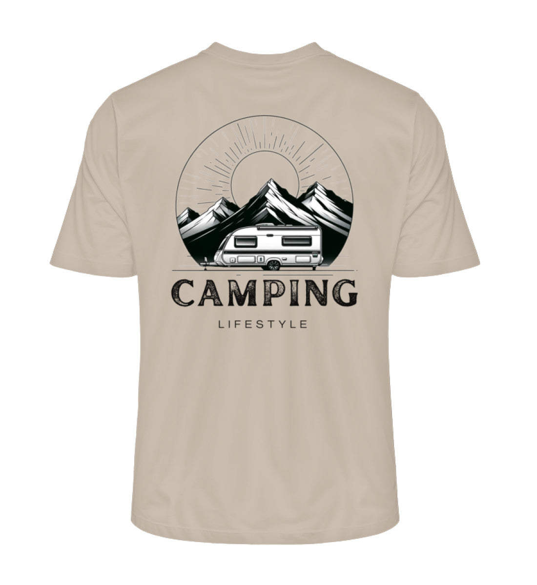 Camping Lifestyle Herren Organic T-Shirt in Desert Dust