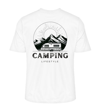 Camping Lifestyle Herren Organic T-Shirt in Off White