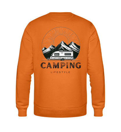 Camping Lifestyle Herren Organic Sweatshirt in Bright Orange