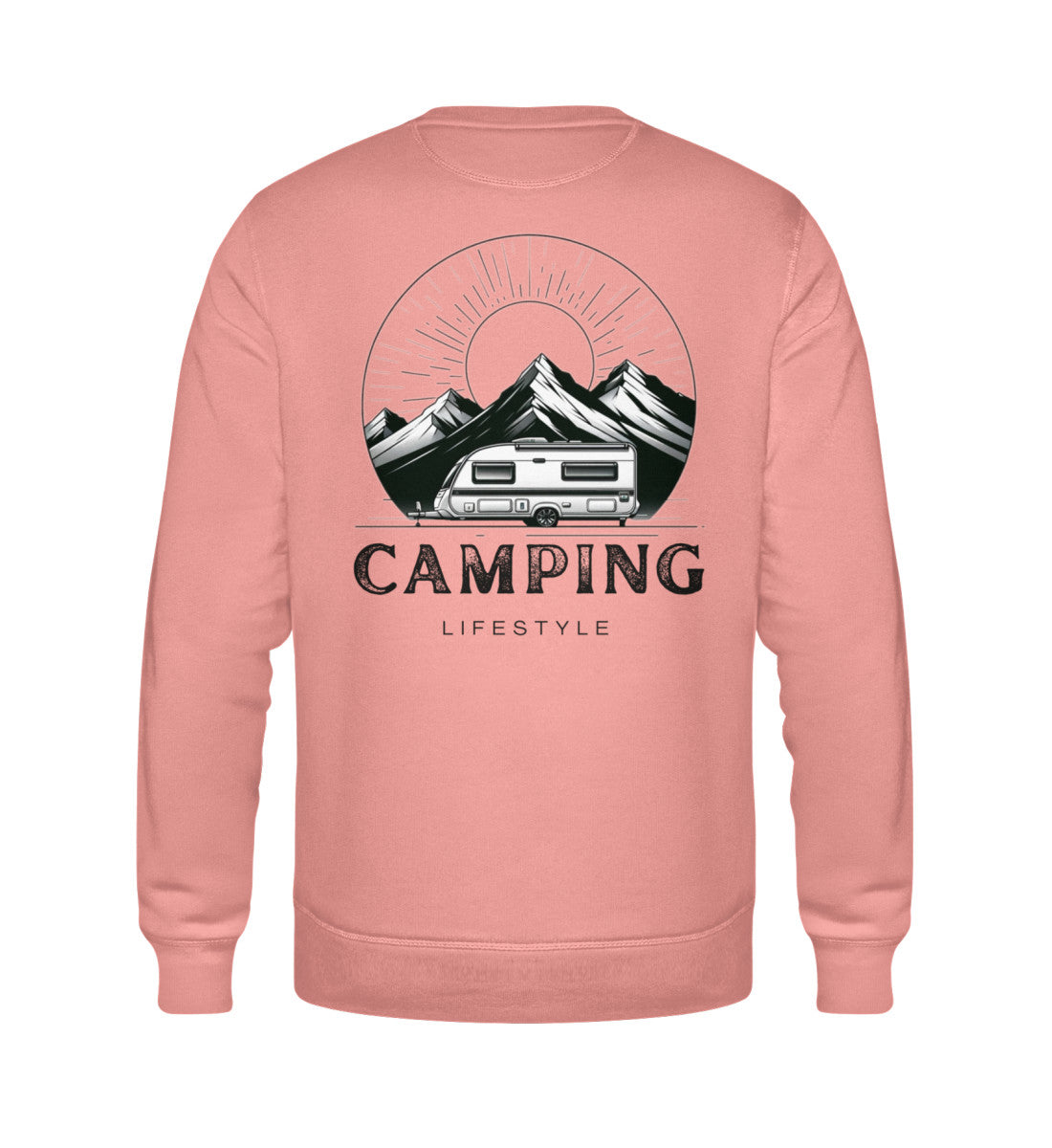 Camping Lifestyle Herren Organic Sweatshirt in Canyon Pink