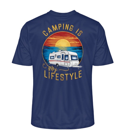 Camping my Lifestyle Hoodie für Damen in French Navy