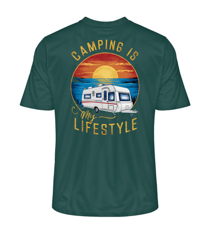 Camping my Lifestyle Hoodie für Damen in Glazed Green